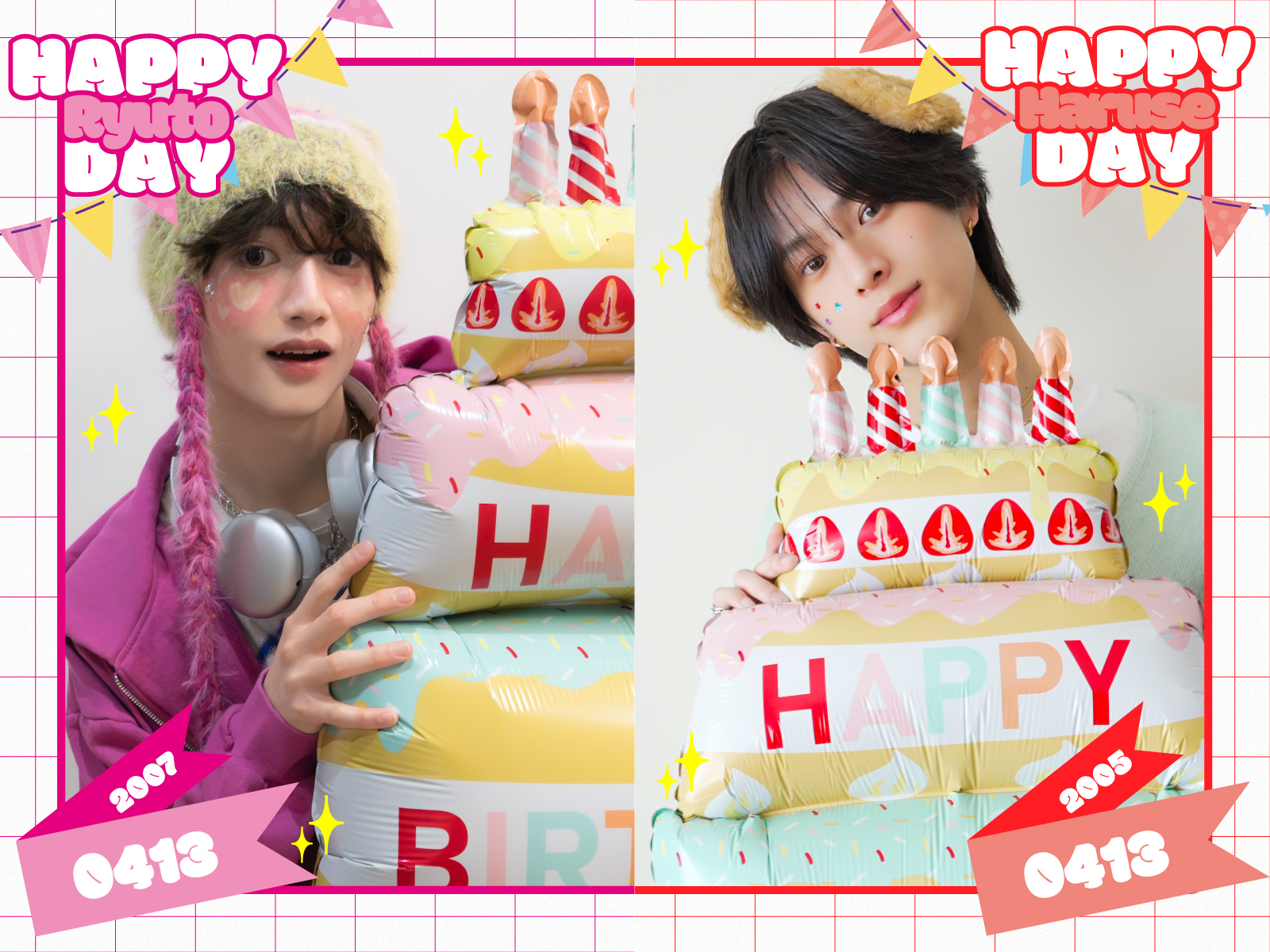 ❤️HAPPY BIRTHDAY 阿久根温世＆山本龍人!!🩷 | ICEx